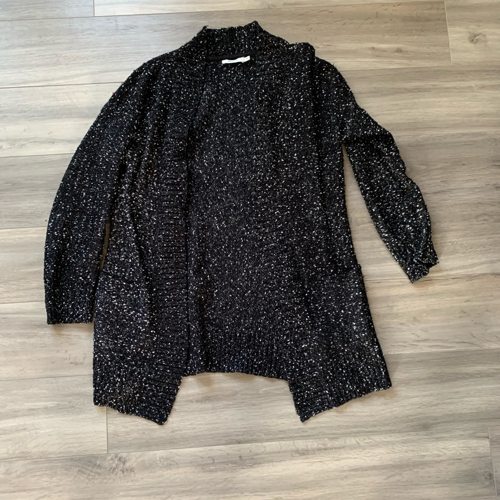 Ricki’s Cardigan Size Medium Black and White